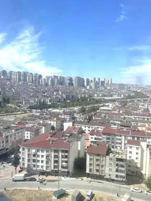 an aerial view of a city with tall buildings at Classic Suite TS22 in Esenyurt