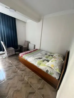 a bedroom with a bed in a room at Airport See Viem Apartment in Arnavutköy