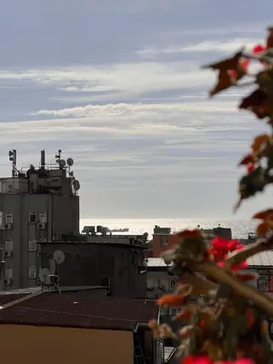 a view of a city skyline with a building at Sami hotel in Istanbul