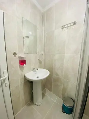 a bathroom with a sink and a shower at Stylish Hotel Old City in Istanbul