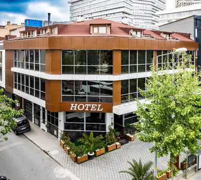 an overhead view of a hotel building at Garden Room Suit Hotel in Istanbul